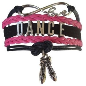 Girls Dance Bracelet - Pink & Black